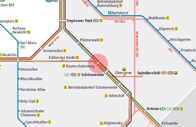 Map – Baumschulenweg station .